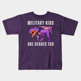 Military kids are heroes too Kids T-Shirt